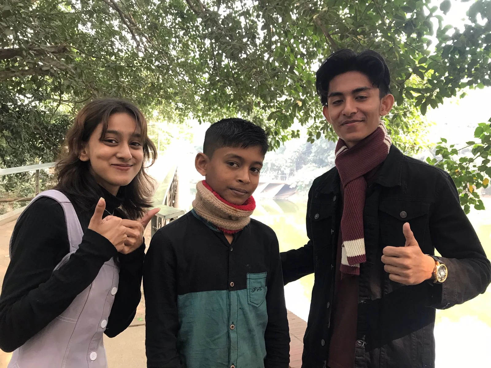 Winter Clothes Distribution - Child with Scarf