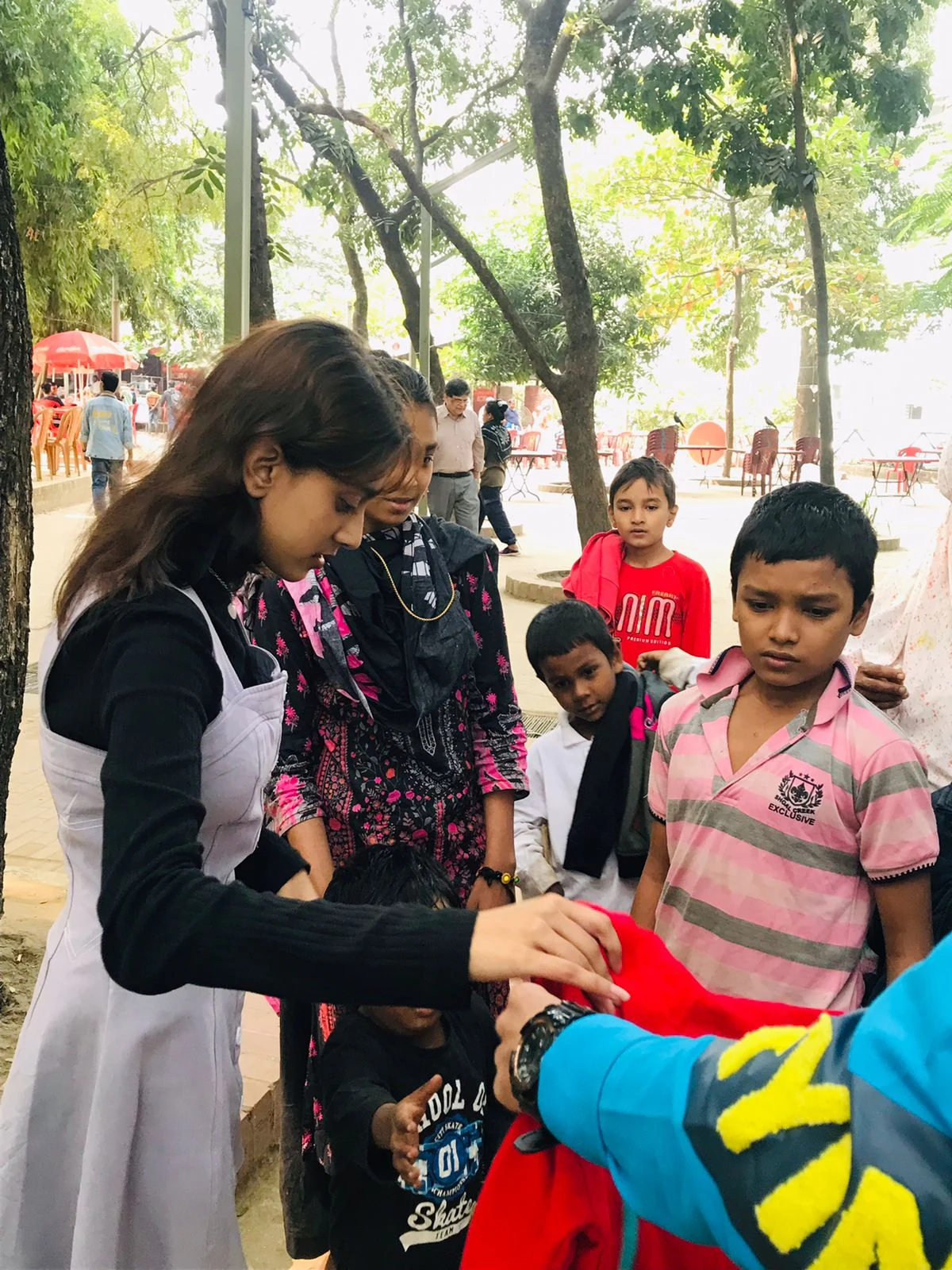 Winter Clothes Distribution - Volunteer and Children