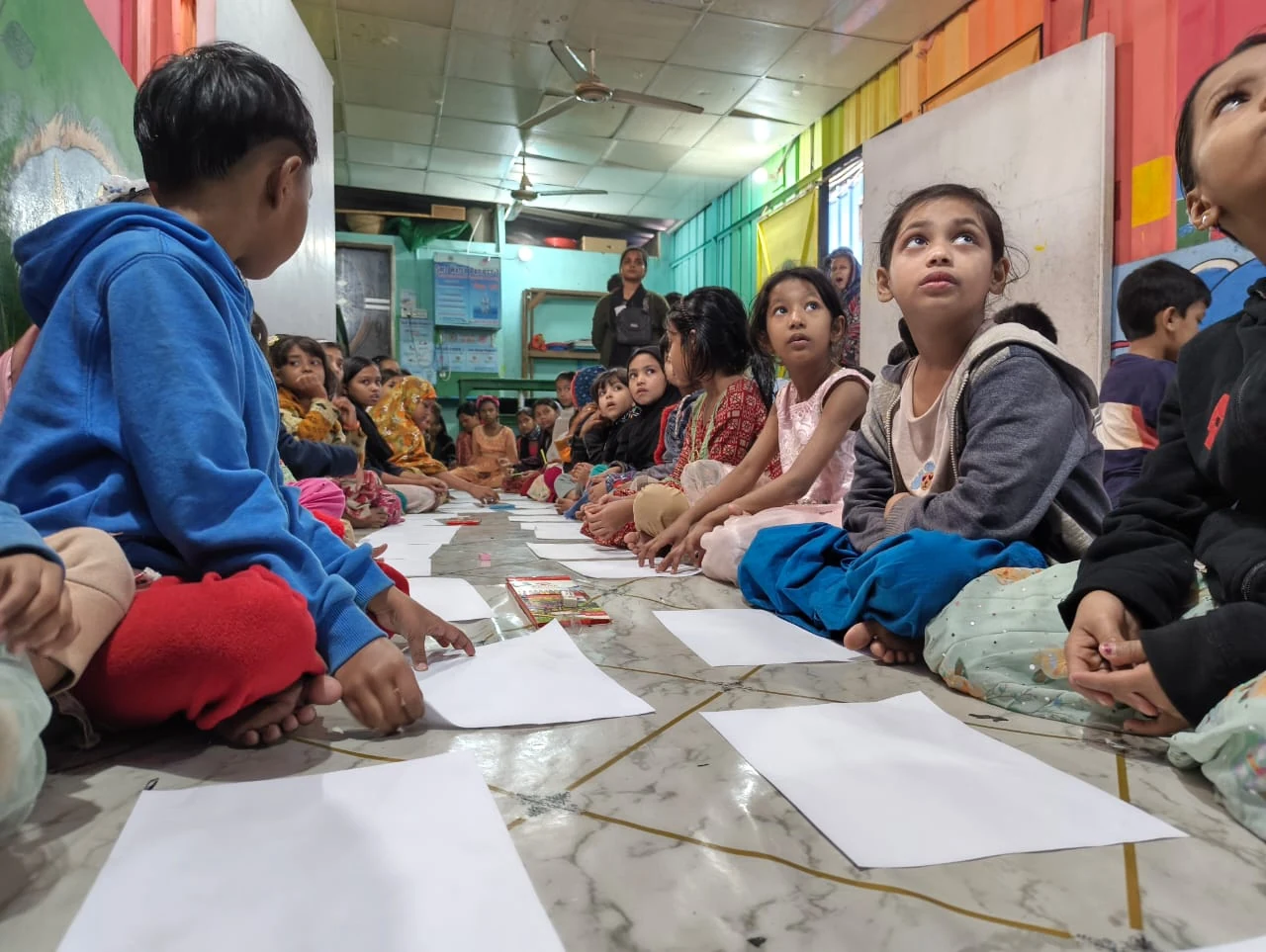Kathpencil Patshala Children Drawing Floor